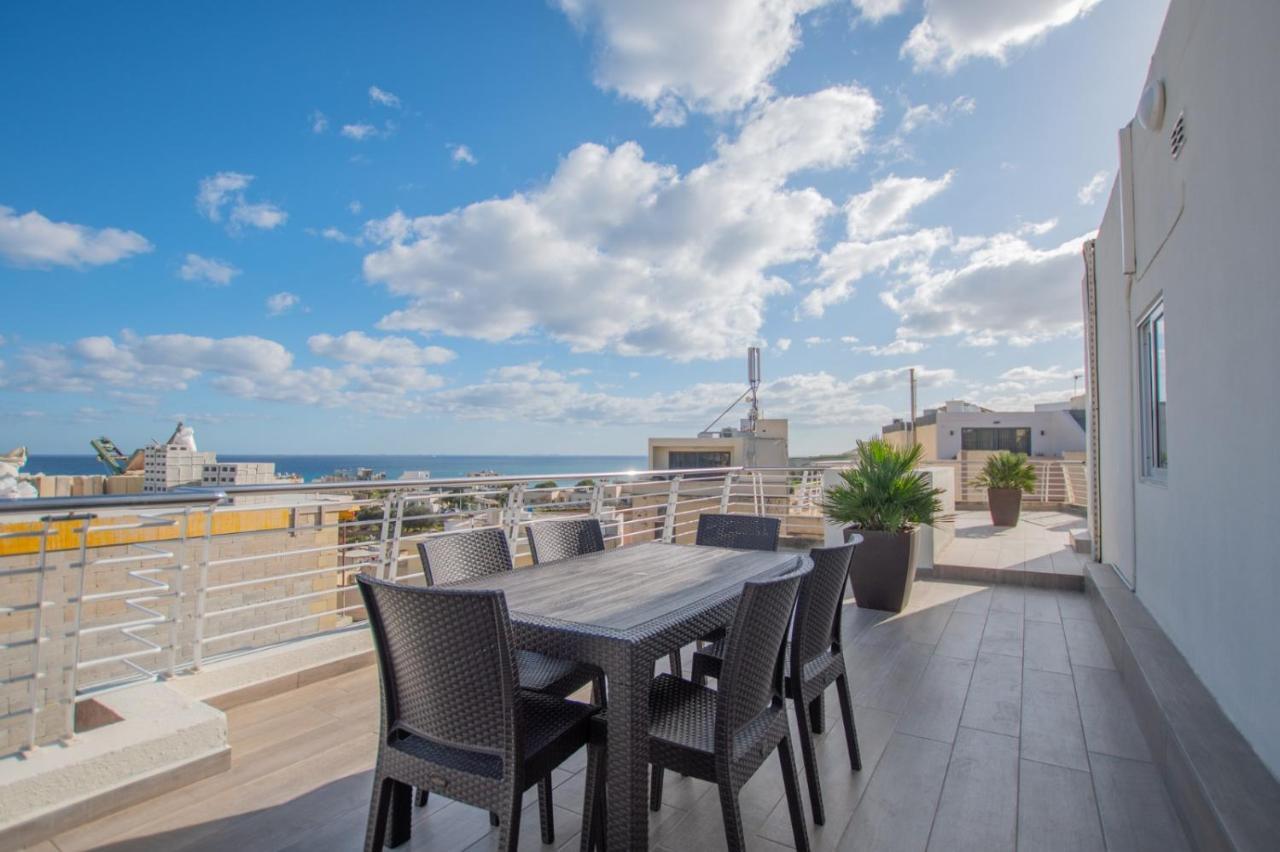 Kernice Penthouse With Sea And Country Views Of Xghajra Exteriör bild